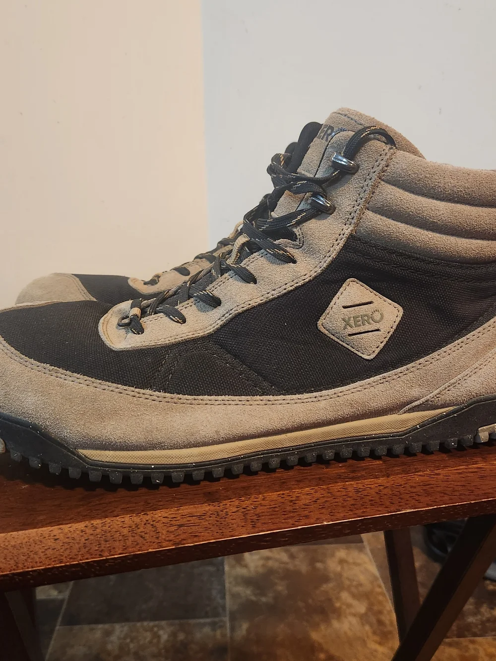 Xero Shoes Boots Mens Sz 15 Brown Beige Black Ridgeway Waterproof Hiking Suede